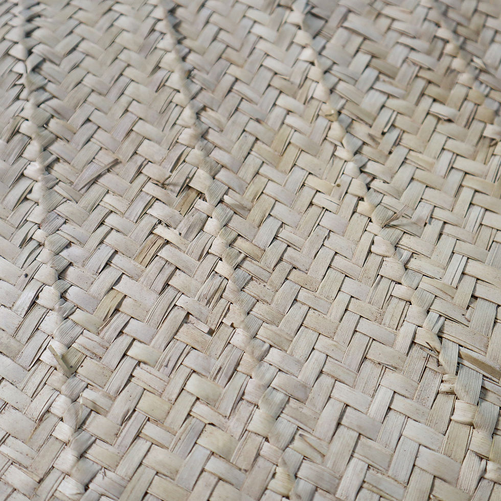 Thumbnail: Hand Woven Palm Leaf Mat (b)