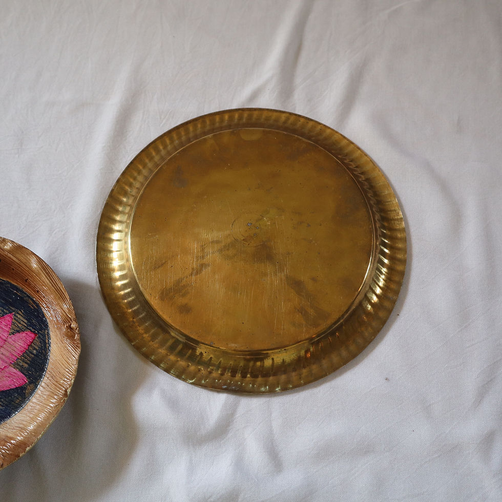 Thumbnail:  Tarnished Brass Plate (c) - पीतल थाली