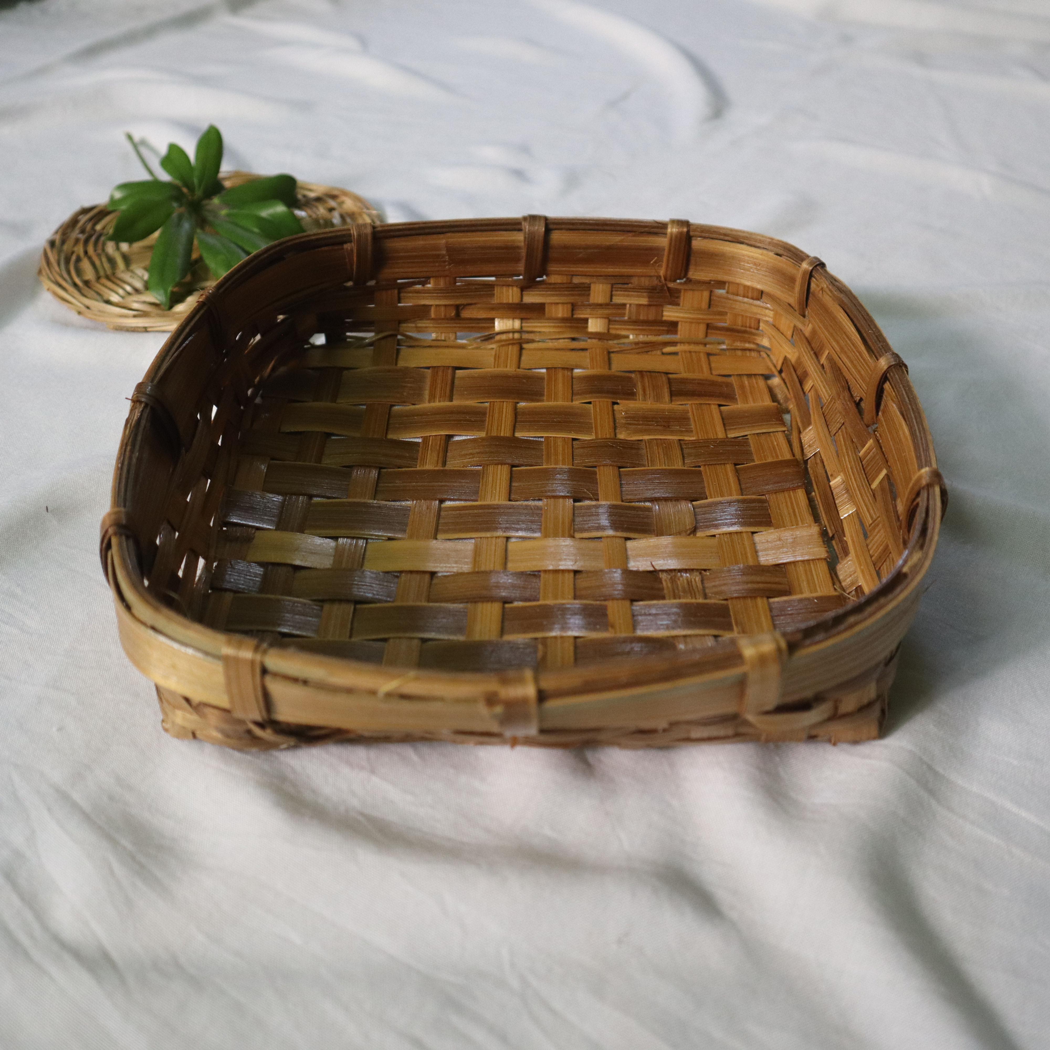 Bamboo Square Basket - Big