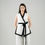Thumbnail: A black belted white blazer with trouser