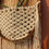 Thumbnail: Sieve and Macrame Handmade Wall Plant Holder Close up view
