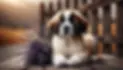 DALL·E 2025-03-23 22.50.10 - A clean landscape photo (1200x628) featuring a Saint Bernard