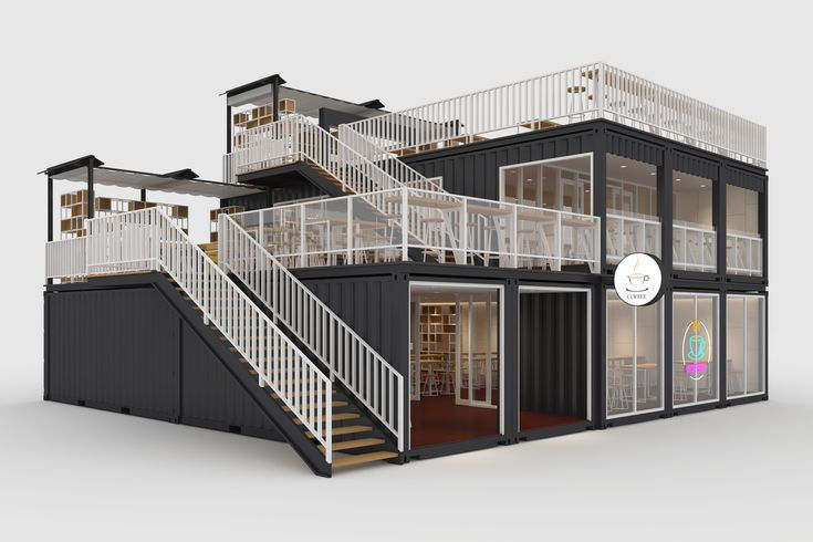 3D Model Container Cafe 9 _ SR 3D Visual