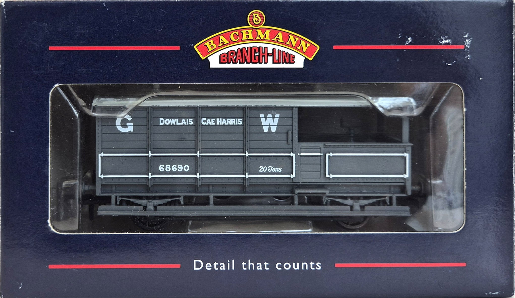 Bachmann 33-300C GWR 20T Toad Brake Van 68690 Dowlais Cae Harris GW Grey Livery