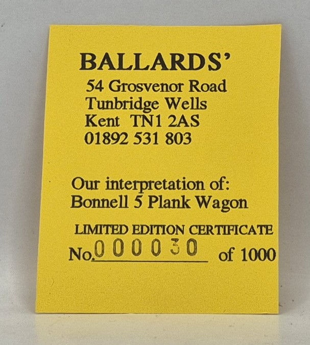 Thumbnail: Dapol 5 Plank Open Wagon 12 in Bonnell Livery - Ballards Limited Edition