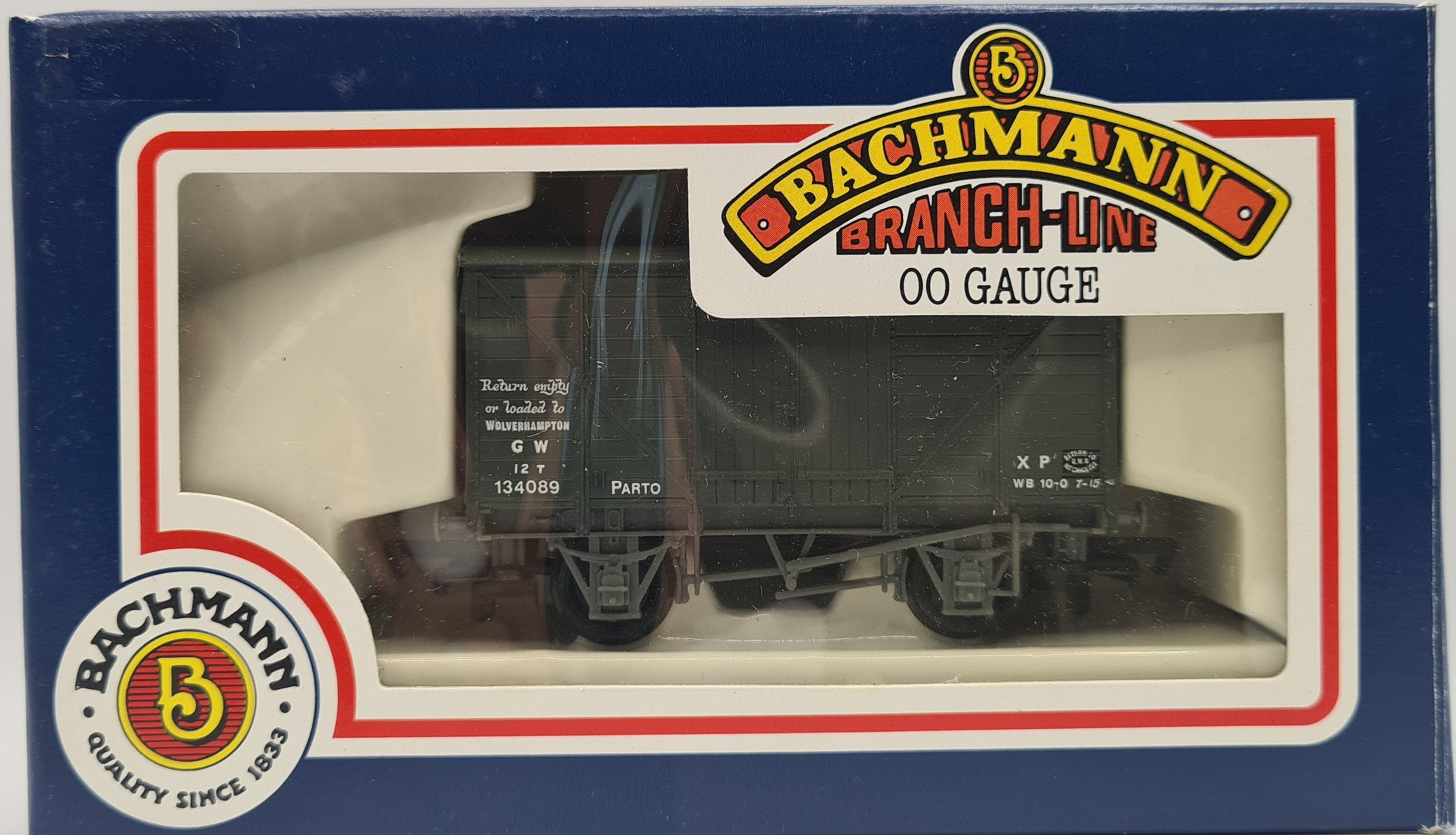 Bachmann 33-602 GWR 12 Ton Double Vent Van 134089 PARTO in GW Grey Livery