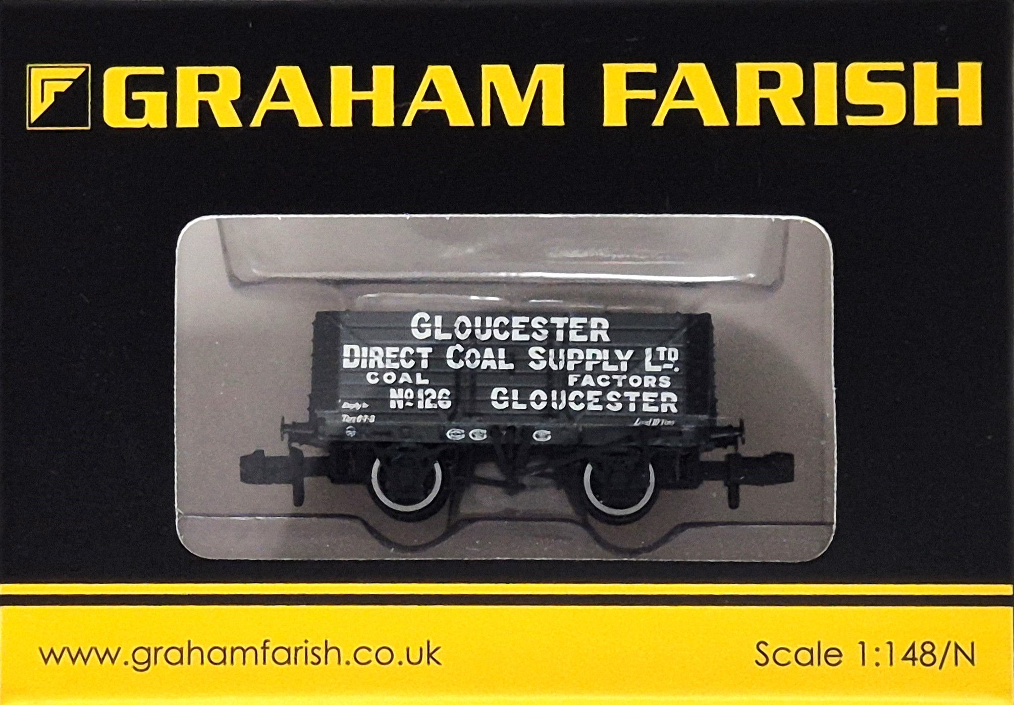 Graham Farish 377-2022K 7 Plank Open Wagon Gloucester Direct Coal Bachmann Club