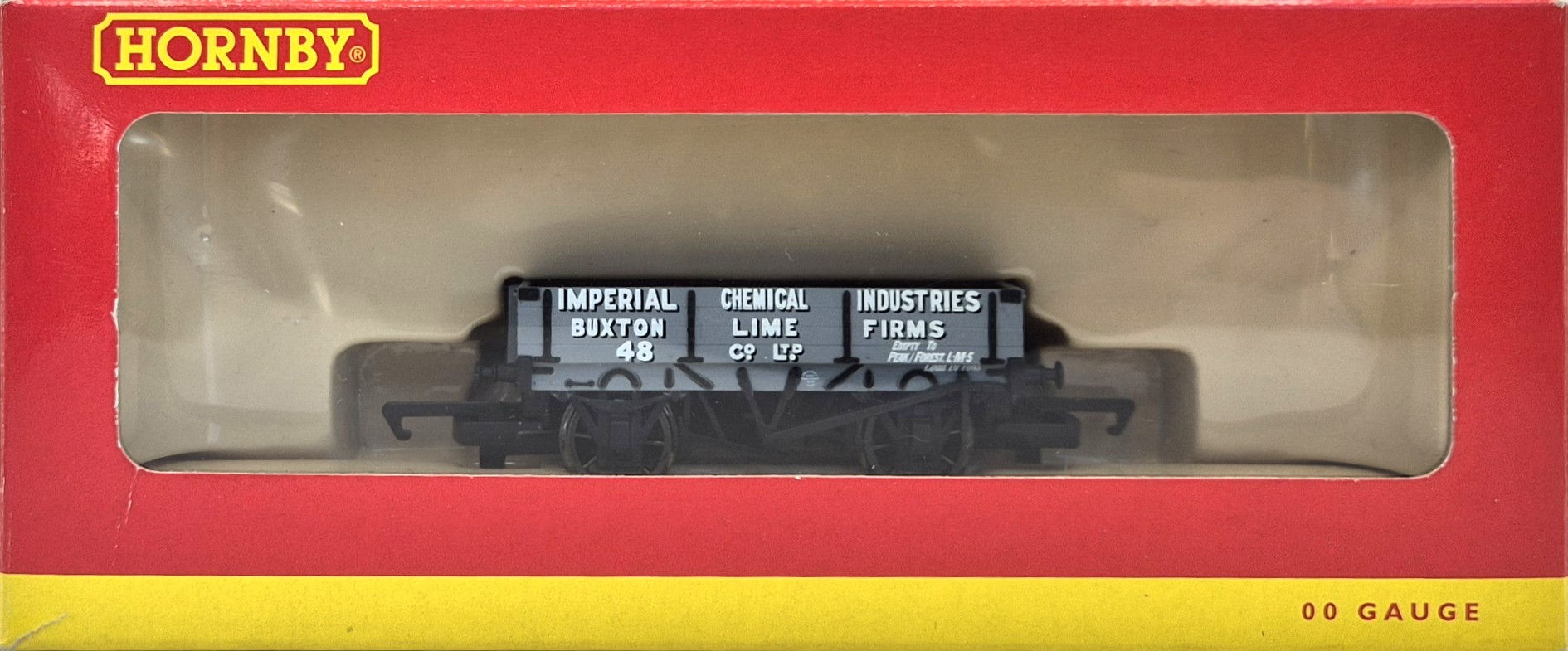 Hornby R6231 3 Plank Open Wagon 48 ICI Imperial Chemicals Industries Grey Livery