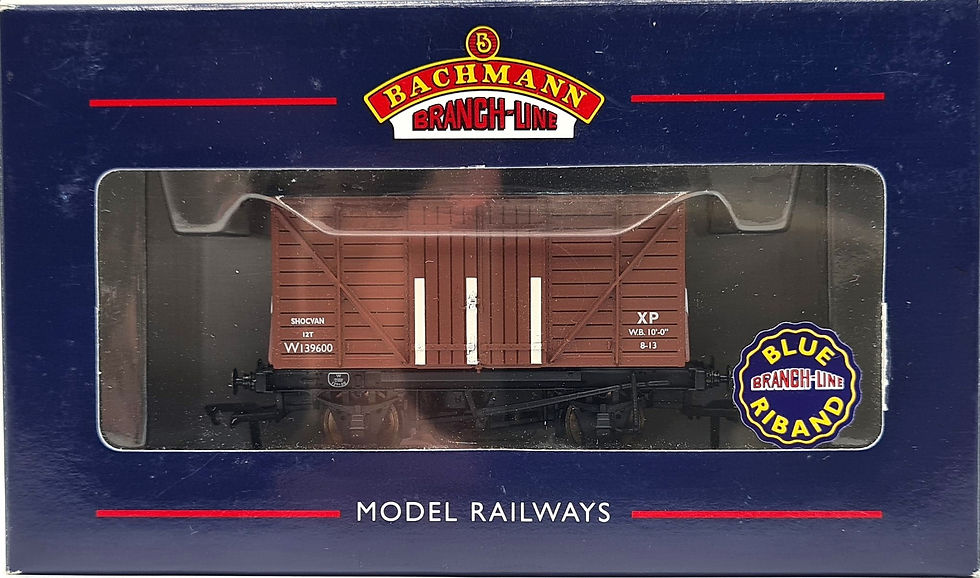 Thumbnail: Bachmann 37-900 12T Planked End Shock Absorbing Van W139600 in BR Brown Livery