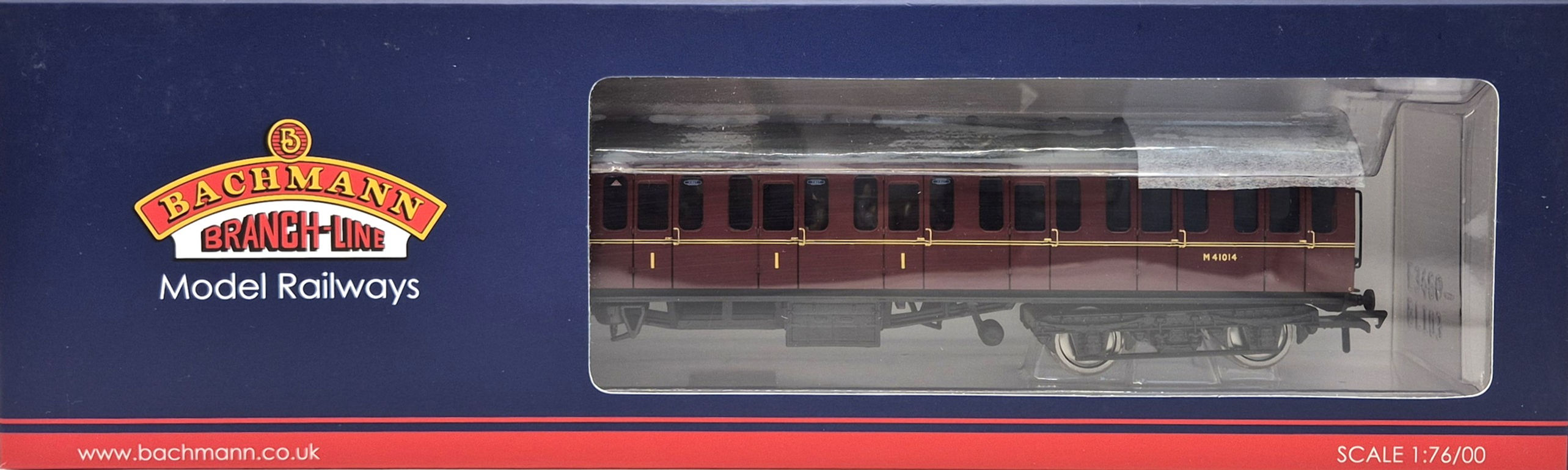 Bachmann 34-700C MK1 Suburban Composite Coach M41014 Passengers BR Lined Maroon
