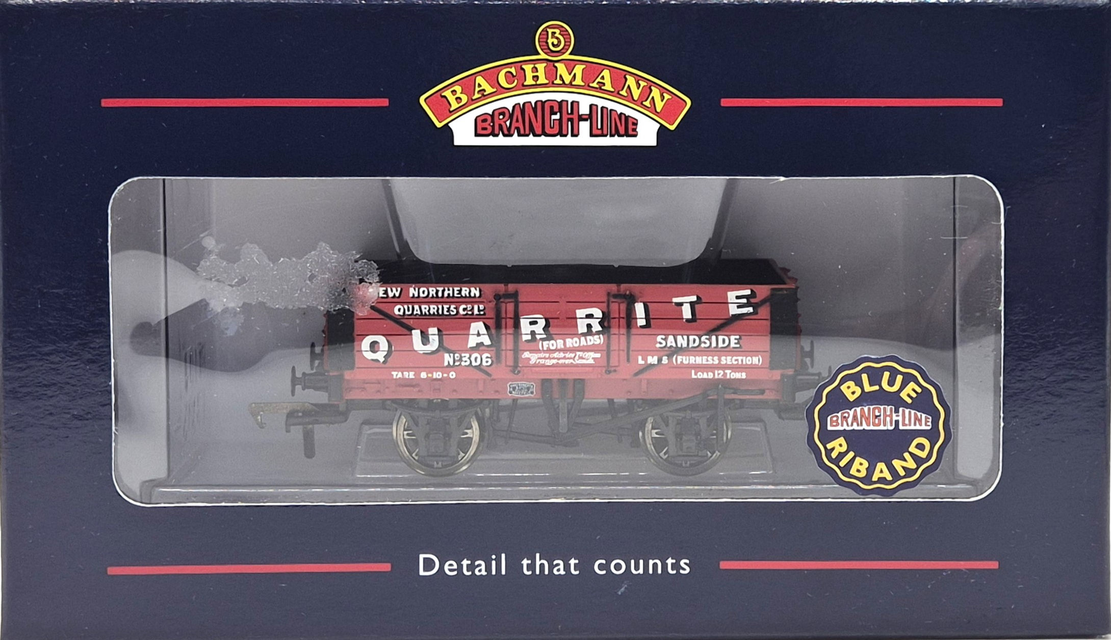 Bachmann 37-025 5 Plank Open Wagon No.306 Quarrite New Northern Quarries Co Ltd