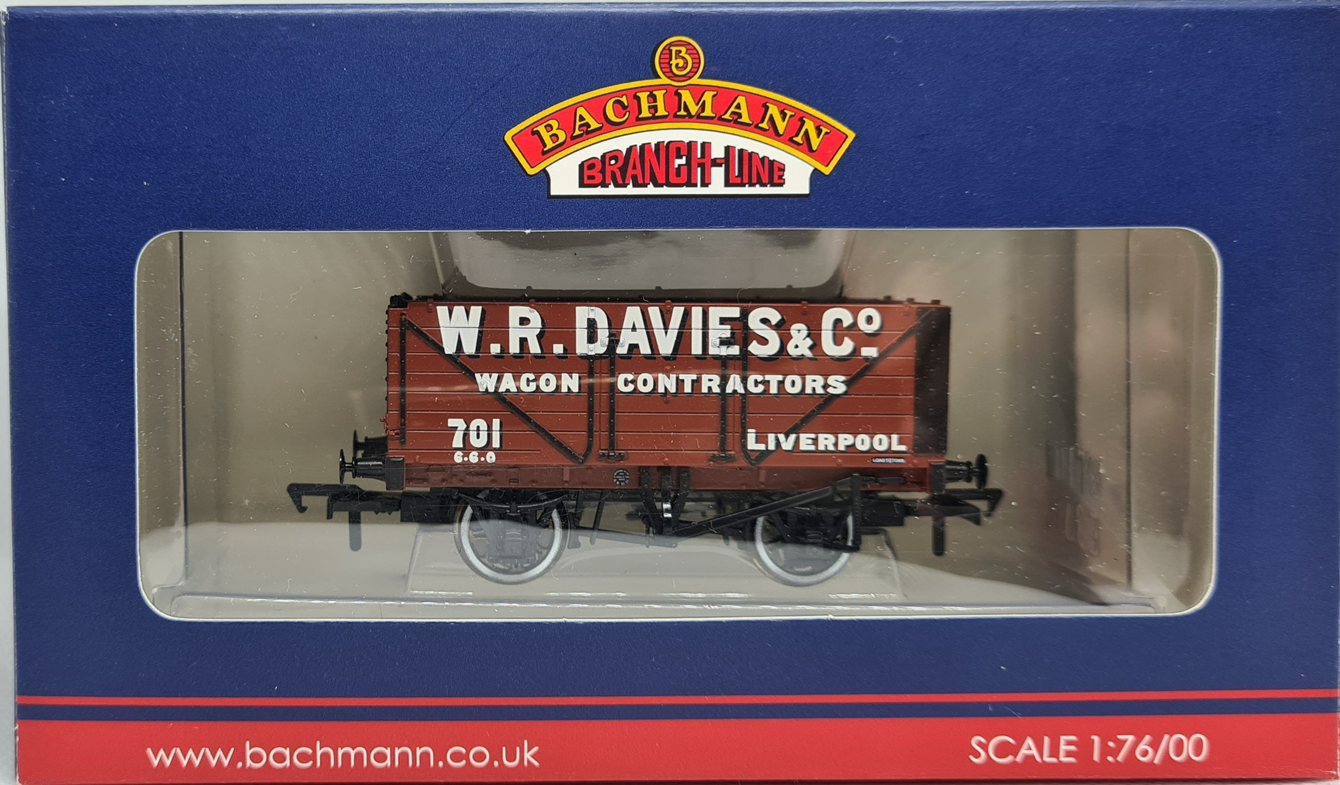 Bachmann 37-2011K 7 Plank Fixed End Wagon 701 W. R. Davies & Co Collectors Club