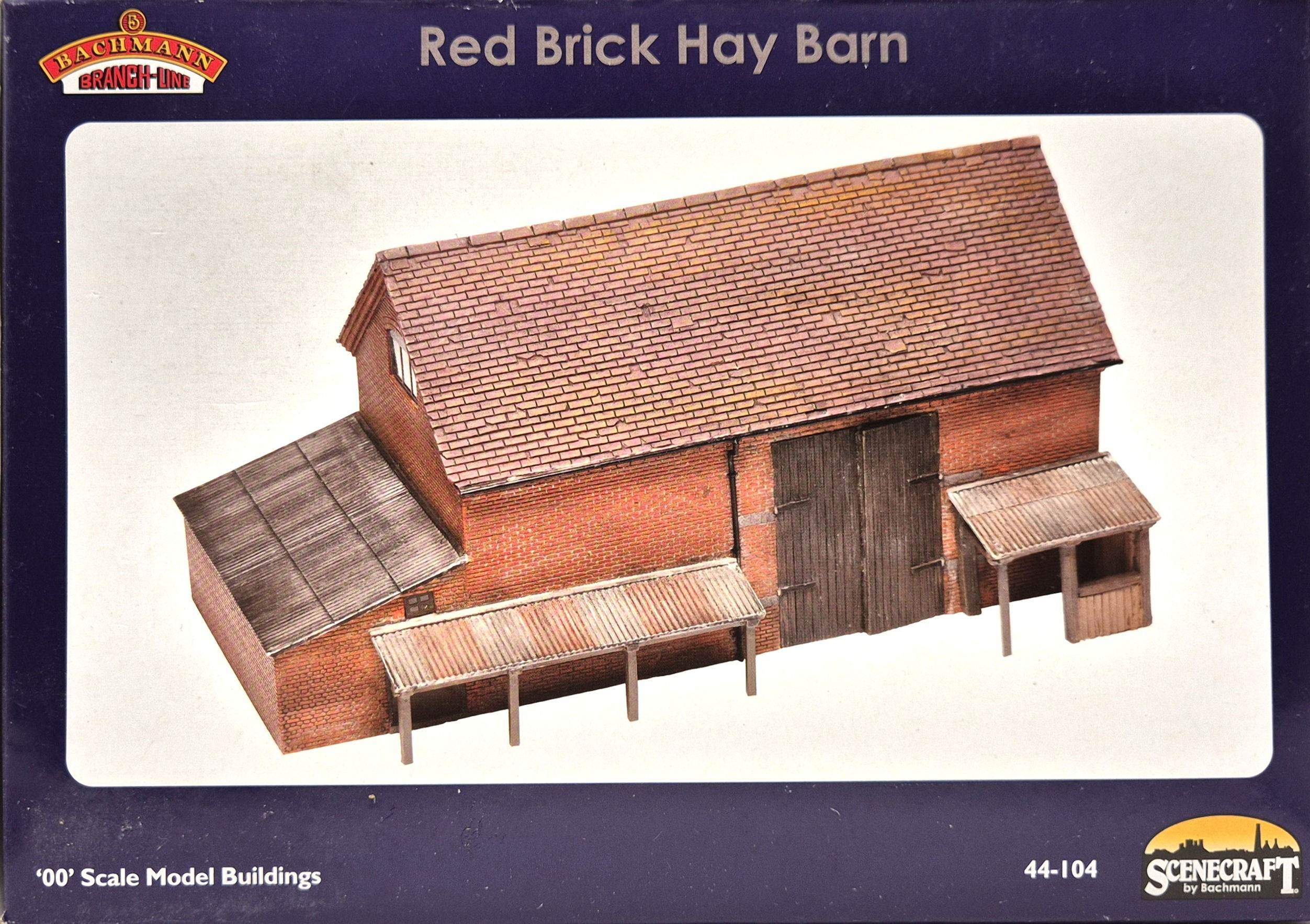 Bachmann Scenecraft 44-104 Red Brick Hay Barn Building
