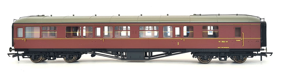 Thumbnail: Hornby R4413A Hawksworth Composite Brake Coach W7853W in BR Maroon Livery