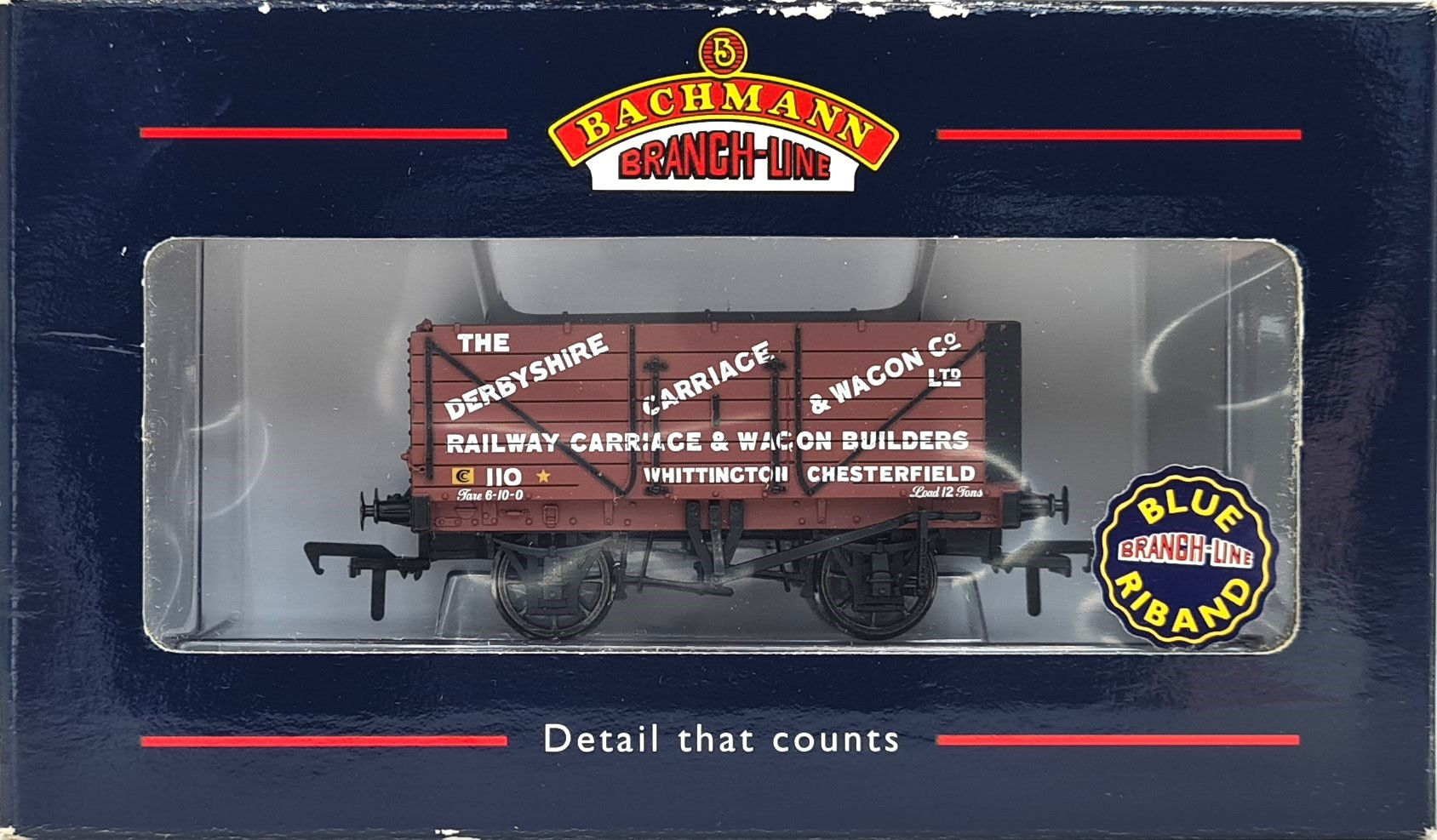 Bachmann 37-080W 7 Plank Wagon Derbyshire Carriage & Wagon Co - Collectors Club