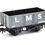 Thumbnail: Peco NR-41M 7 Plank Open Wagon 313159 in LMS Grey Livery