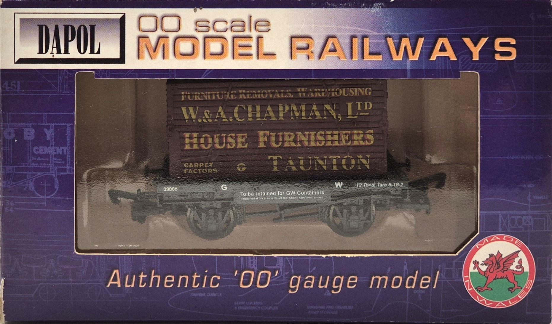 Dapol GWR Conflat Wagon with W & A Chapman Ltd Container - Limited Edition