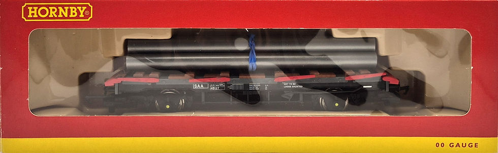 Thumbnail: Hornby R6209A 45T GLW Steel Carrier SSA 40127 & Pipe Load BR Railfreight Livery