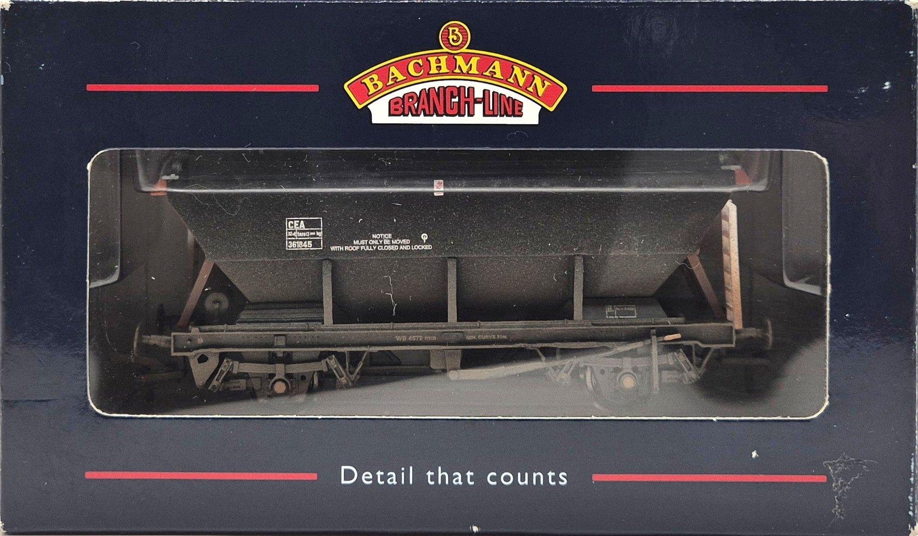 Bachmann 33-575A 46T GLW CEA Covered Hopper Wagon Load Haul - Factory Weathered