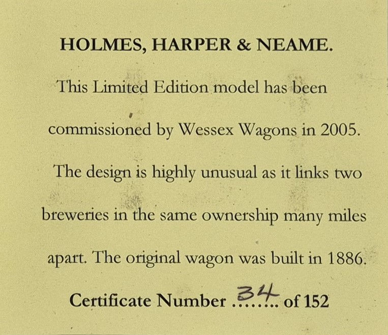 Thumbnail: Dapol Brewery Van No.2 Holmes, Harper & Neams Livery - Wessex Limited Edition