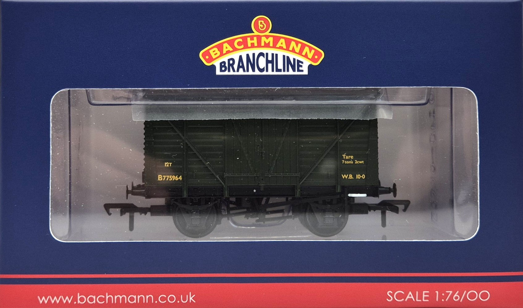 Bachmann 37-2024K 12T Corrugated Ends Vent Van B775964 in WD Bronze Green Livery