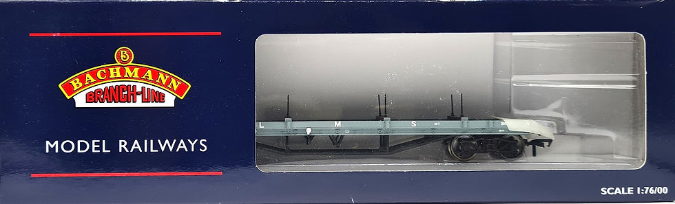 Thumbnail: Bachmann 33-857A 30 Ton Bogie Bolster Wagon 301326 in LMS Grey Livery