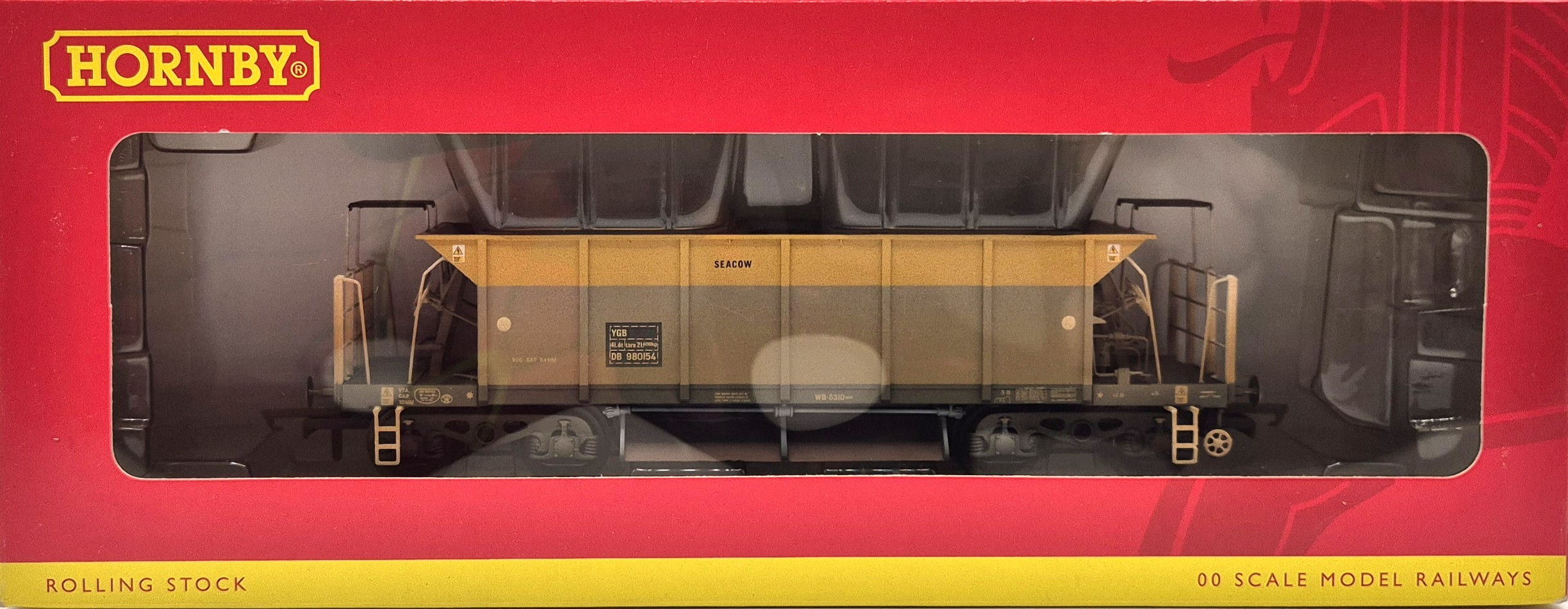 Hornby R6288B YGB Seacow Hopper Wagon DB980154 BR Dutch Livery Factory Weathered