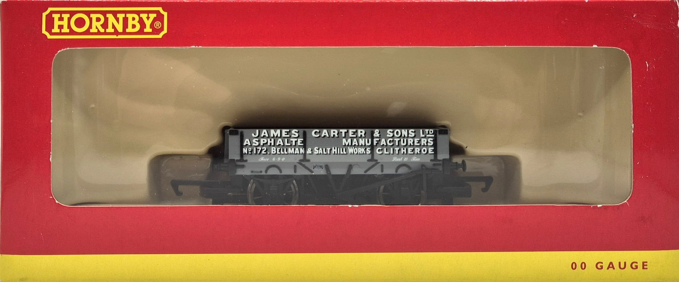Hornby R6338 3 Plank Open Wagon No.172 James Carter & Sons Ltd Clitheroe Livery