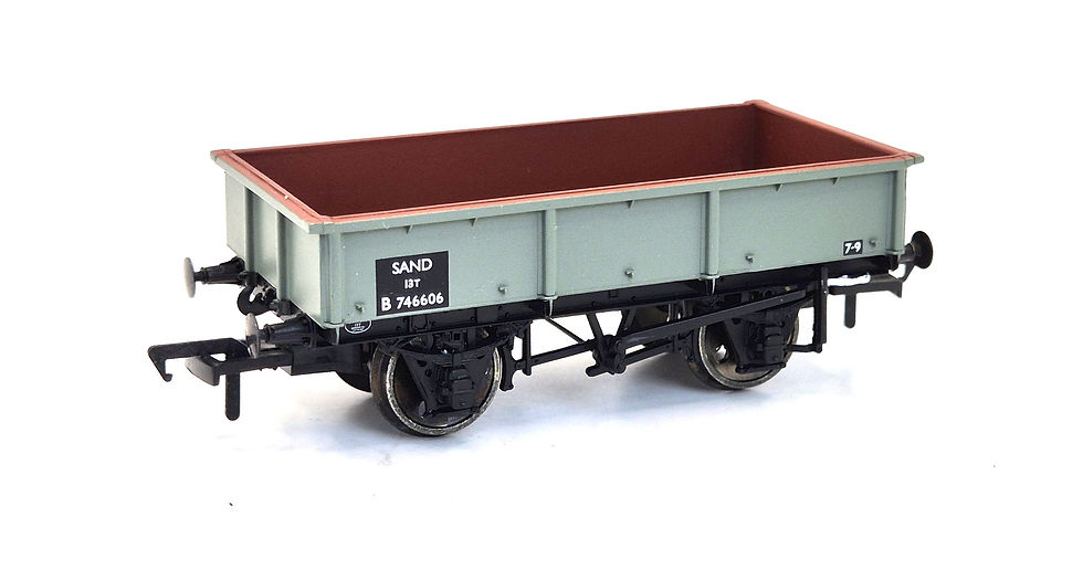 Thumbnail: Bachmann 37-354C 13 Ton Steel Sand Tippler Wagon B746606 in BR Grey Livery