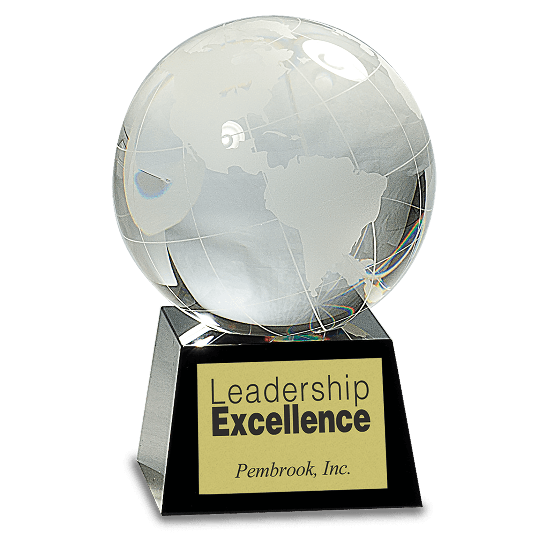 5 1/2" Crystal Globe on Base