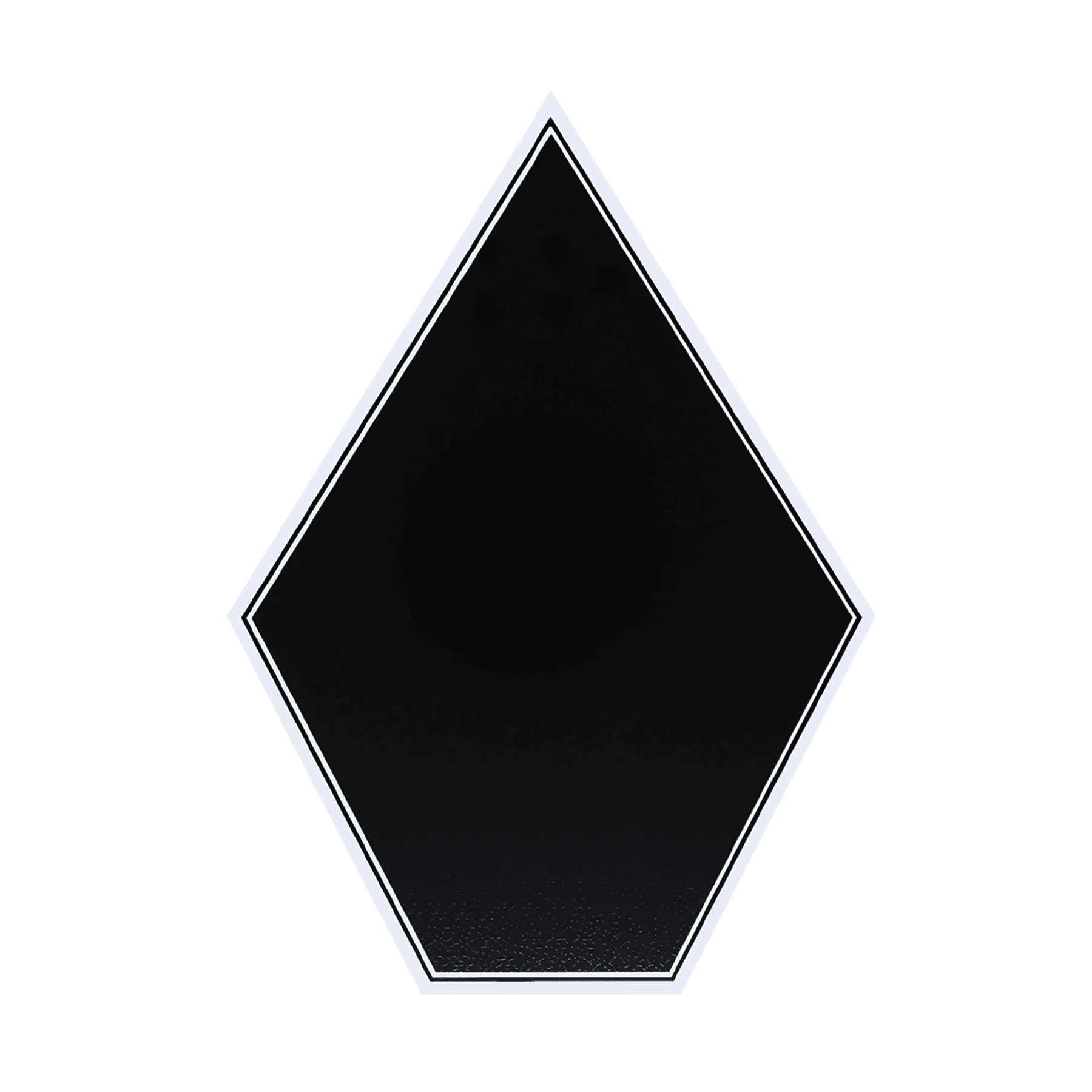 1649 - Black Silver Plate Only