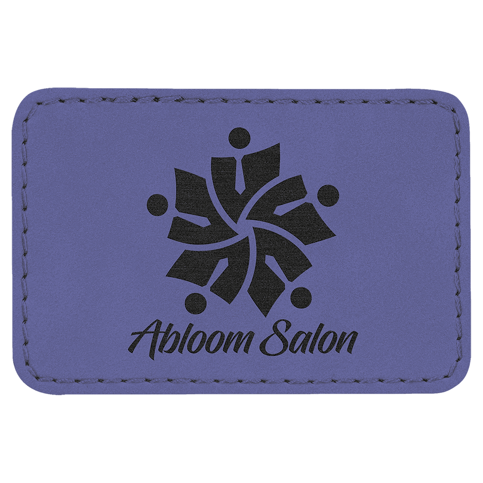 Thumbnail: 3" x 2" Laserable Leatherette Rectangle Patch with Kota Pro Adhesive