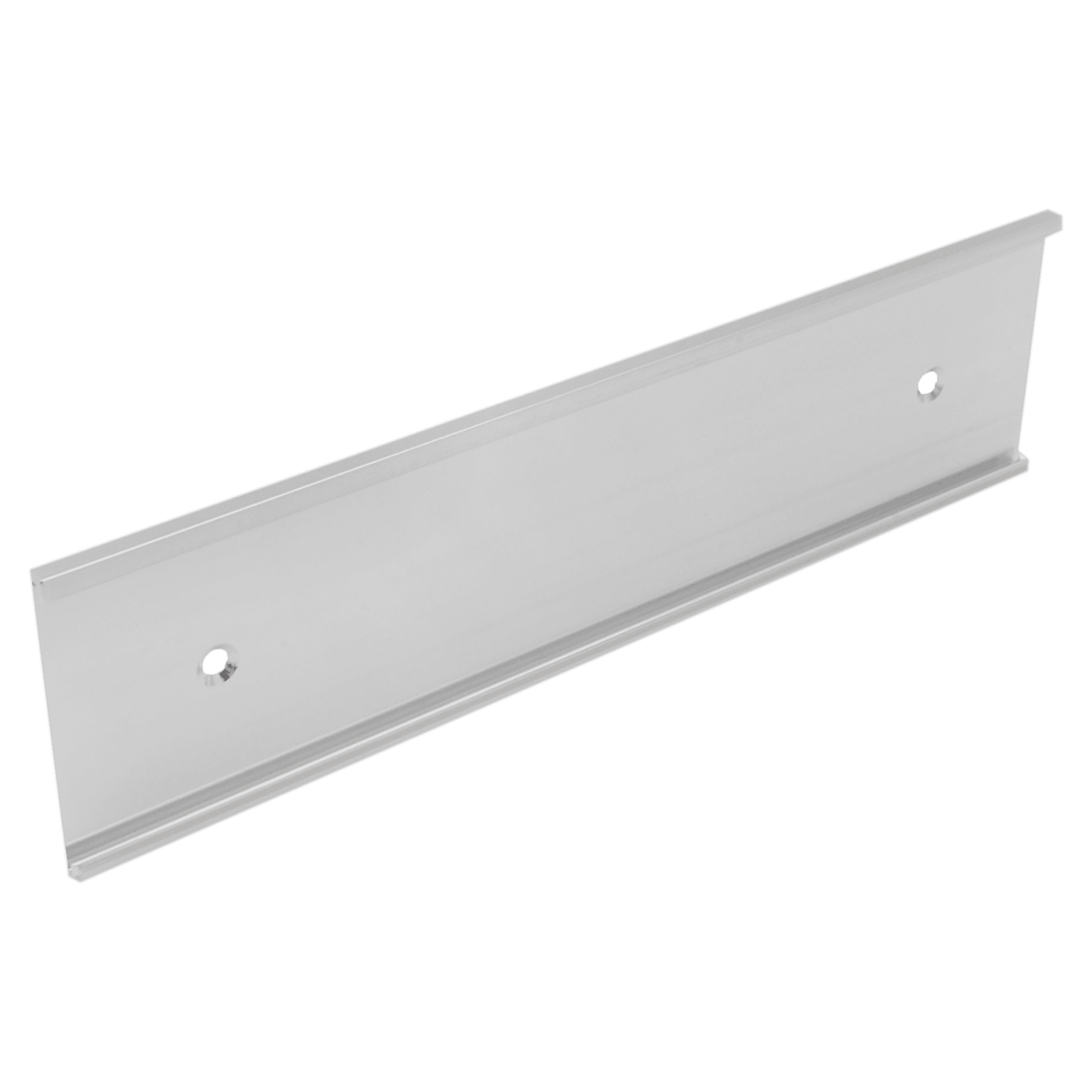 4" x 10", Polished Silver, Kota Pro Aluminum Wall Bracket with Mounting Holes, F