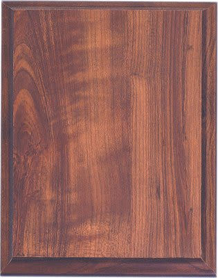 5" x 7" Cherry Finish Plaque