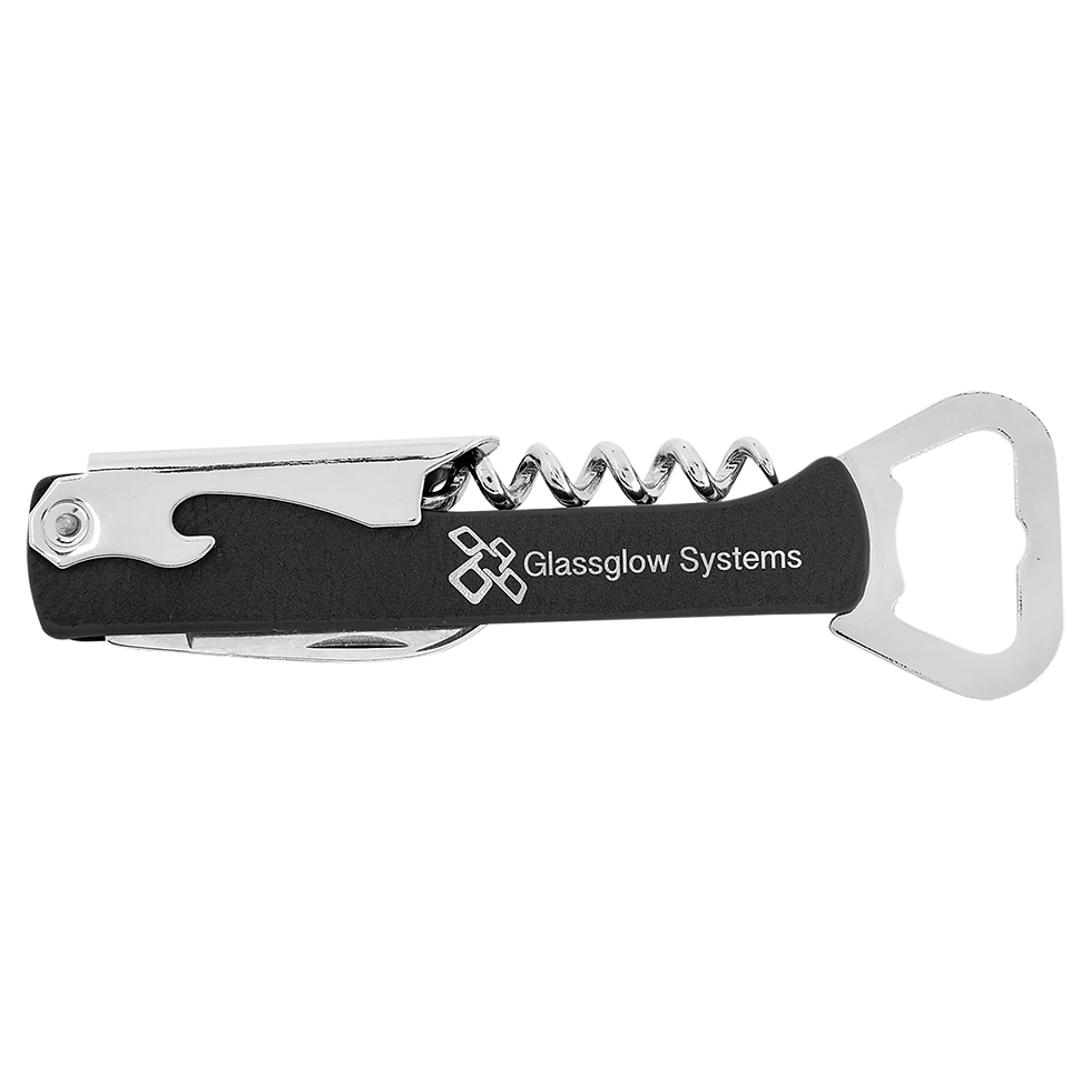 Thumbnail: Laserable Leatherette Wine Bottle Opener
