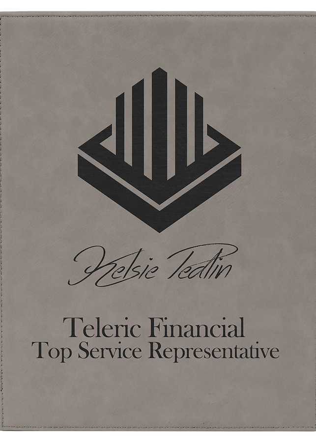 Thumbnail: 7" x 9" Laserable Leatherette Plaque