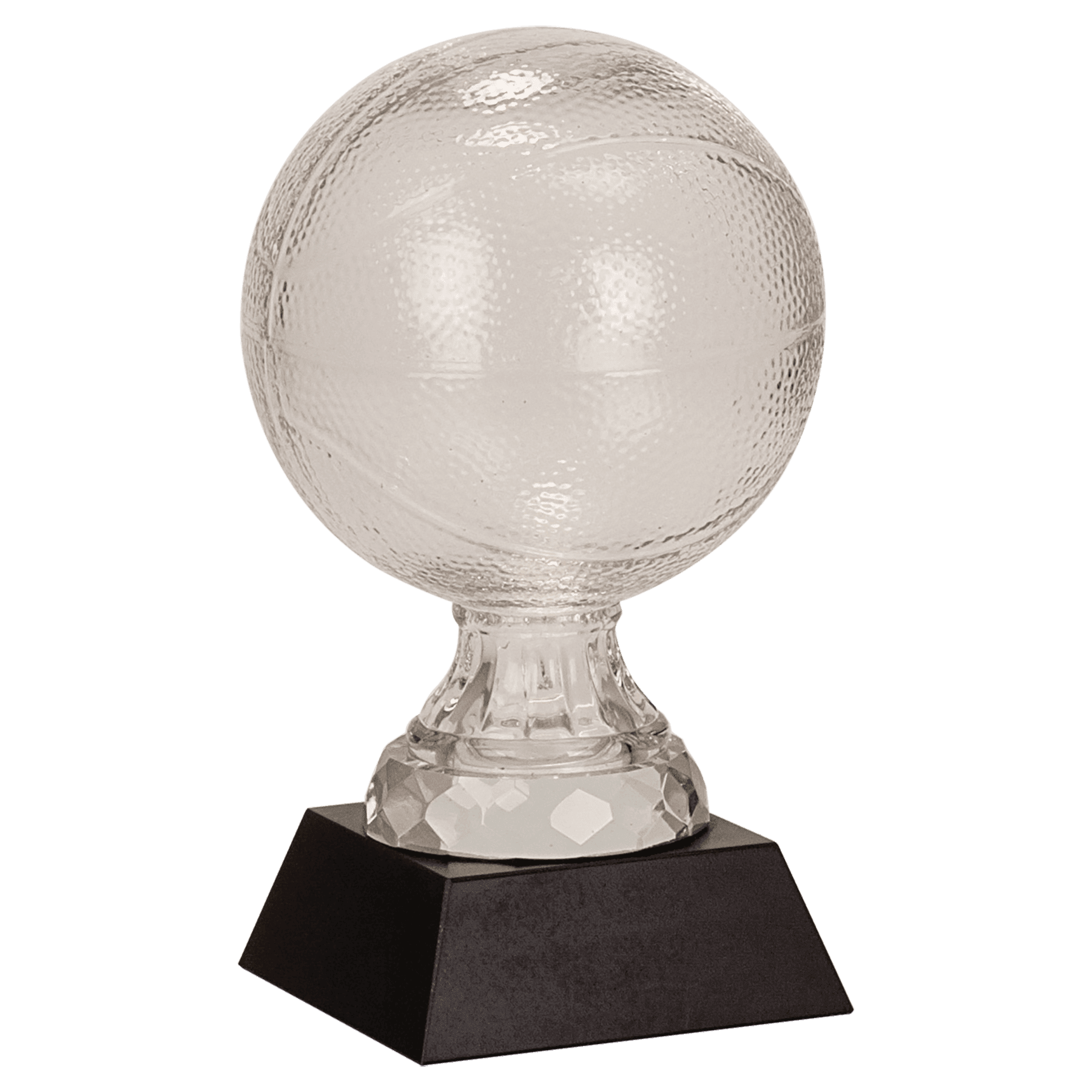 7" Glass Basketball with Marble Base