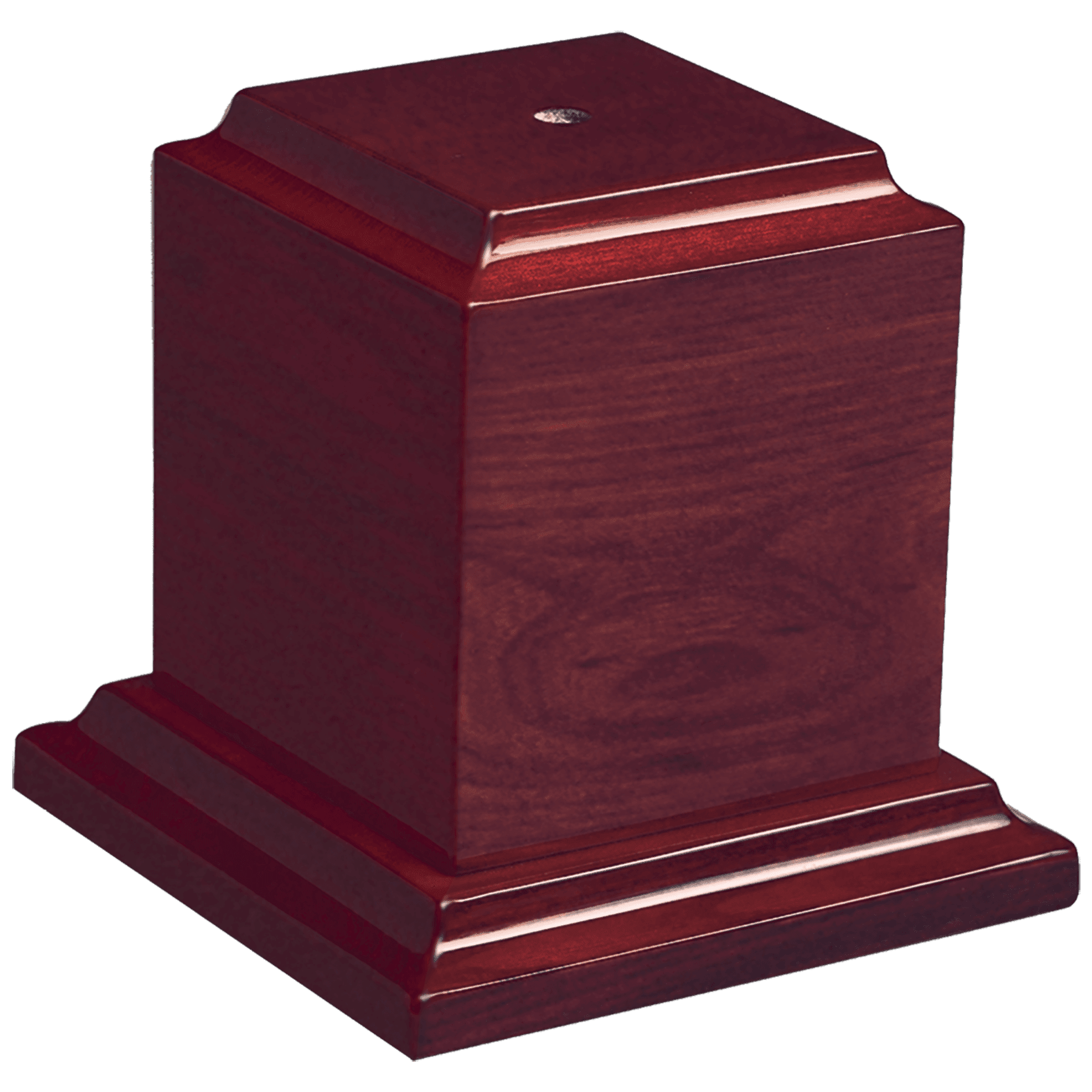 4" x 4" Rosewood Piano Finish Trophy Base