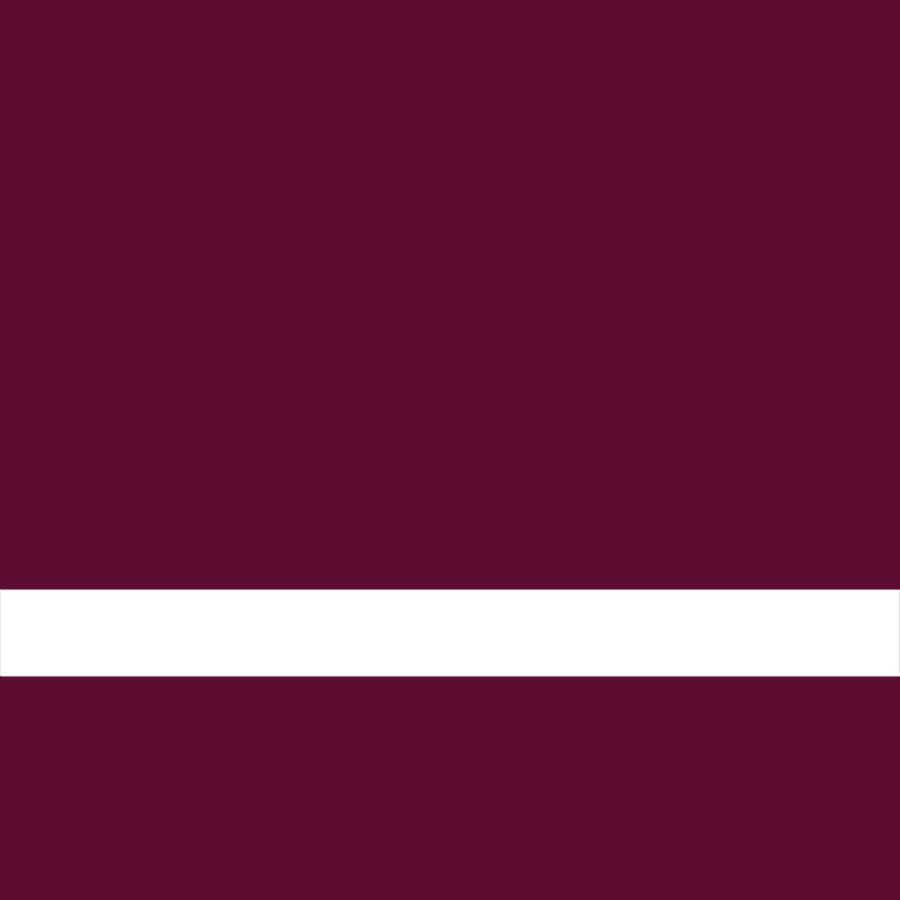 12" x 24" x 1/16" Matte Burgundy/White Laserable Plastic