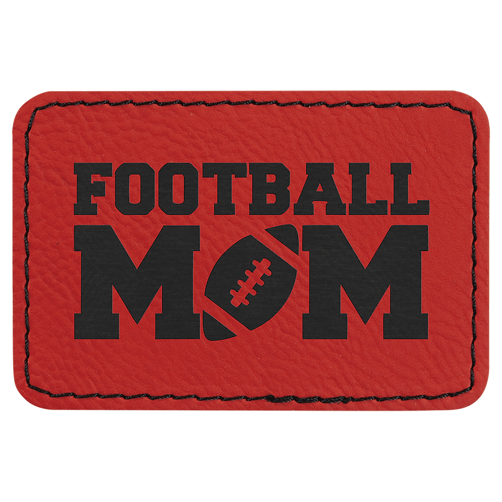 Thumbnail: 3" x 2" Laserable Leatherette Rectangle Patch with Kota Pro Adhesive