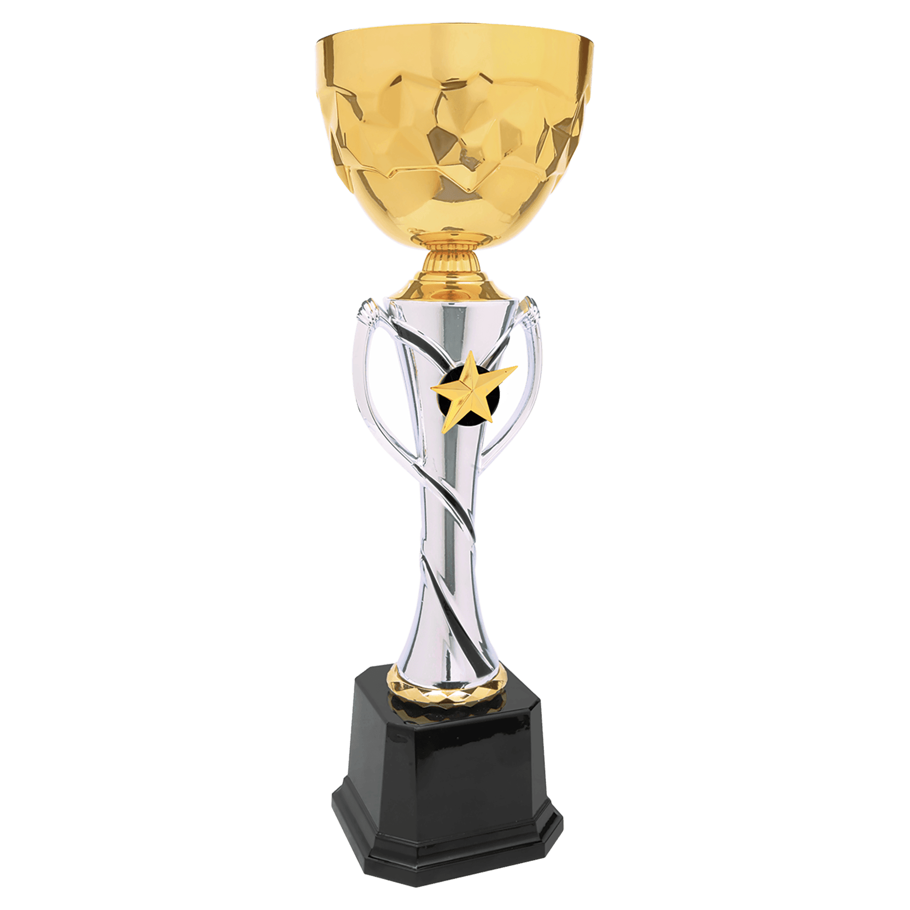 16" Silver/Gold Completed Metal Cup Trophy