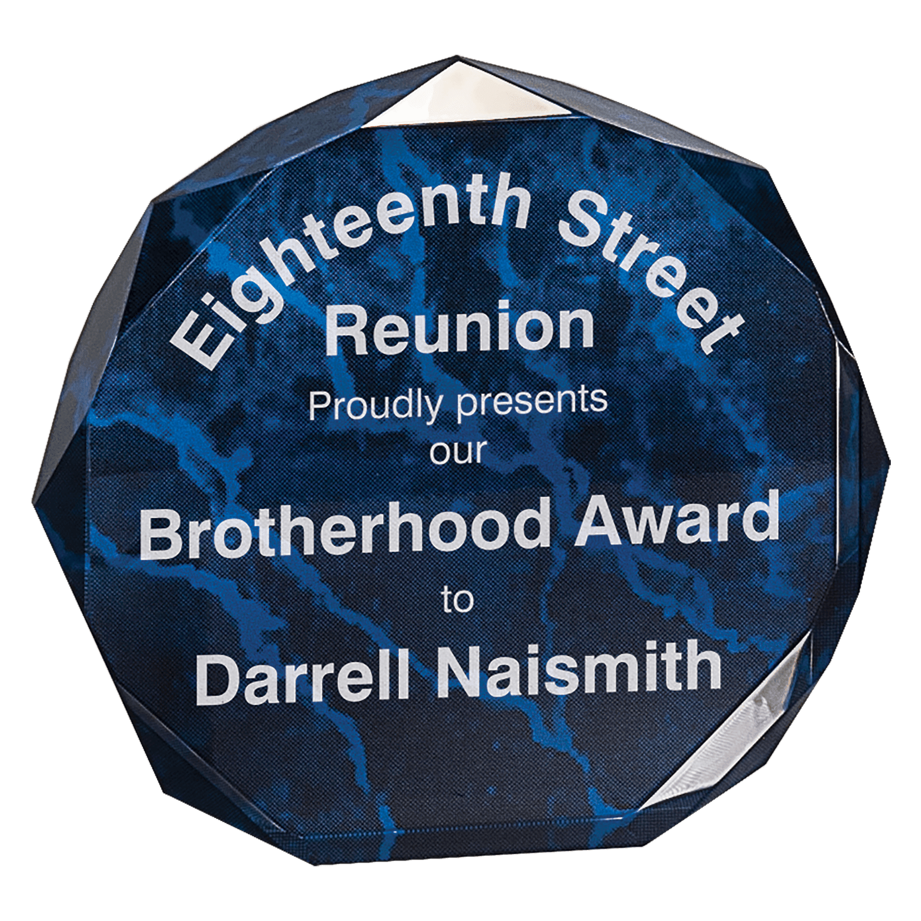 7" Marble Octagon Acrylic Award