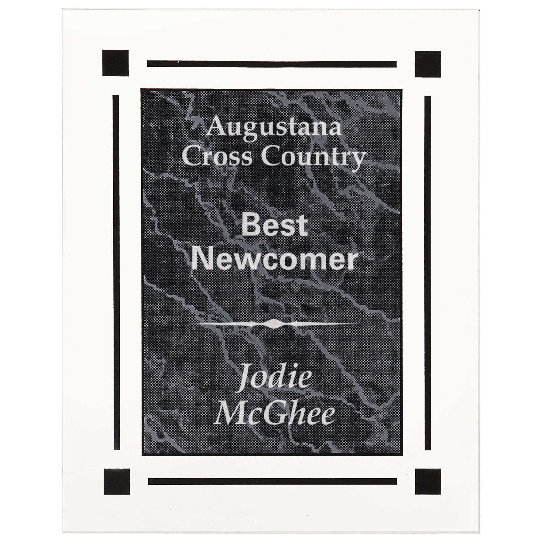 9" x 11" Marble Acrylic Plaque