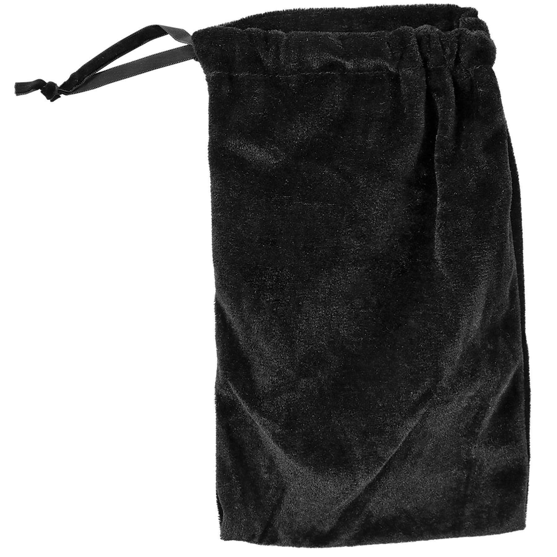 12" x 15" Black Draw String Velvet Bag