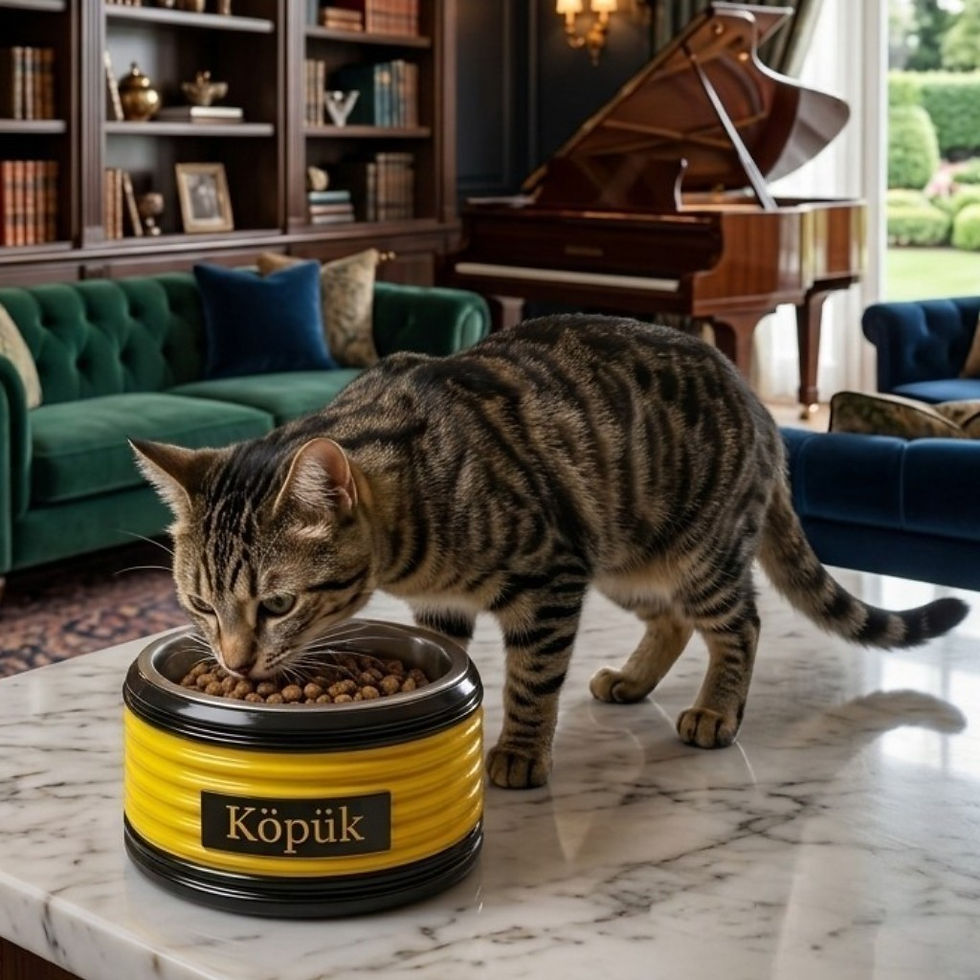 Thumbnail: Double Folding Pet Food and Water Stand