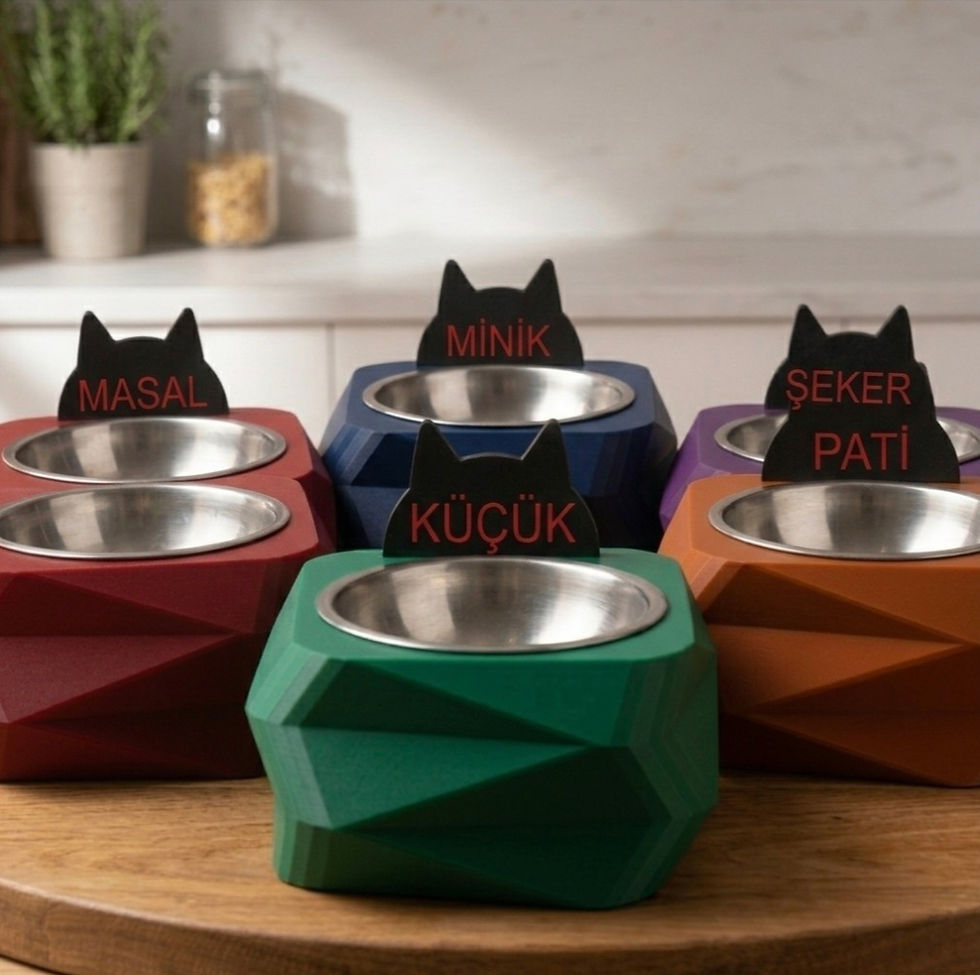 Küçük resim: CatBlock Tekli Pet Mama Su Standı