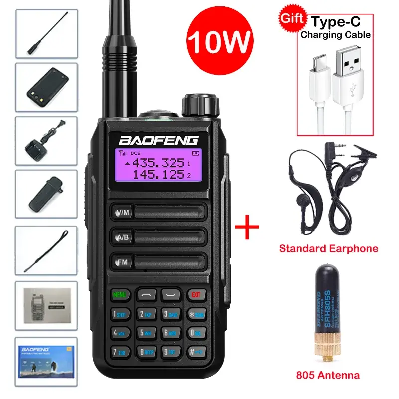 Thumbnail: Choix d'ensemble de radio Baofeng UV-16 Max Waterproof Walkie Talkie Dual Band