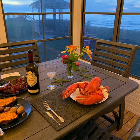 Enjoy local seafood