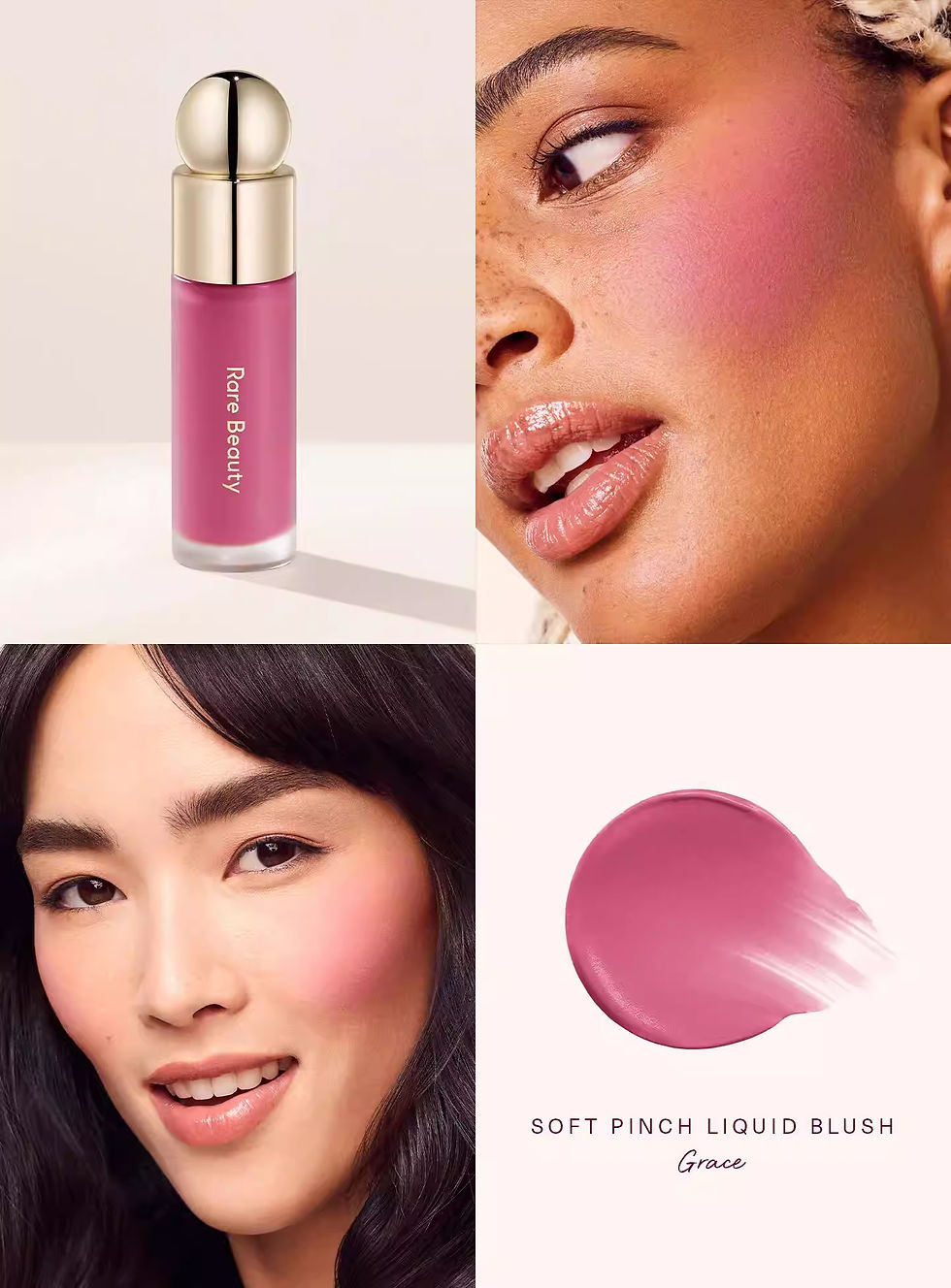Thumbnail: Rare Beauty Blush Set Liquid Mashed potatoes Blush Enhance Qi Blood Blush Powder