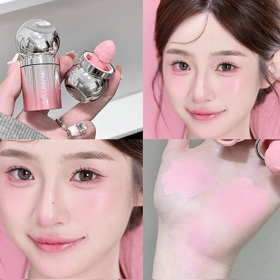 Thumbnail: Velvet Liquid Blush Matte Sponge Head Blusher Natural Lasting Brighten facial Co